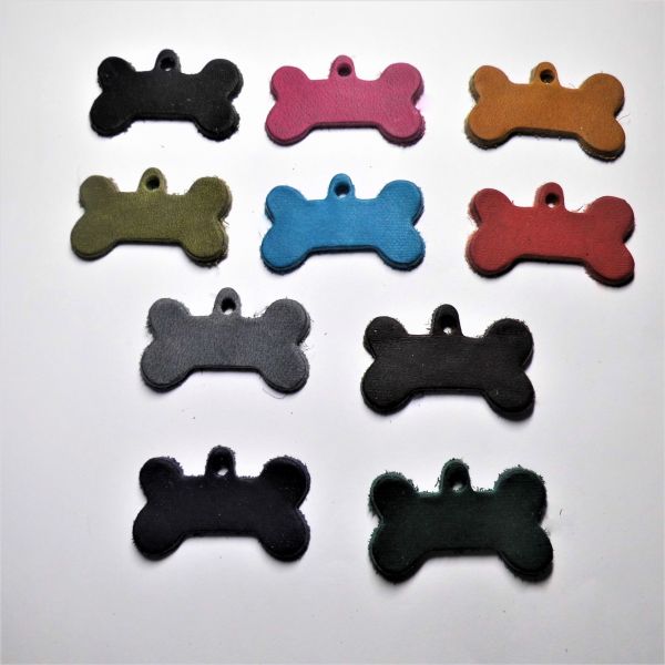 Rohling klein, Anhänger  aus Fettleder versch. Farben